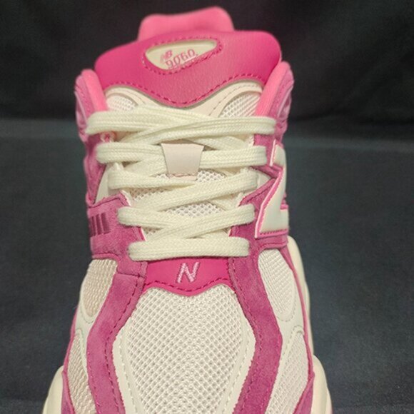 New Balance 9060 Low Top Pink Sneakers - Picture 5 of 6